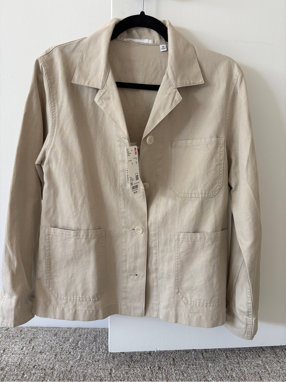 Uniqlo Lightweight Tan Utility Jacket